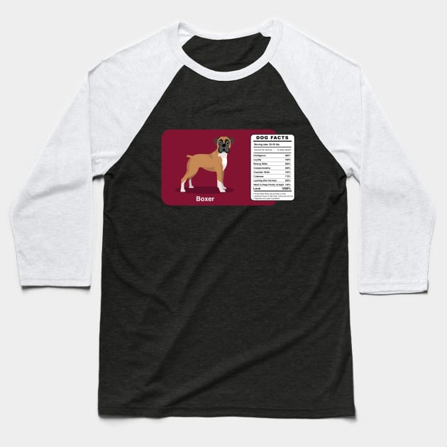 Boxer Dog Baseball T-Shirt by Brash Ideas